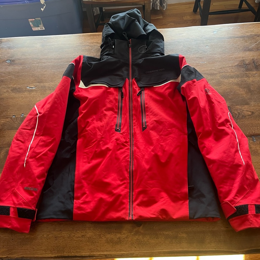Obermeyer Red and Black Ski Jacket